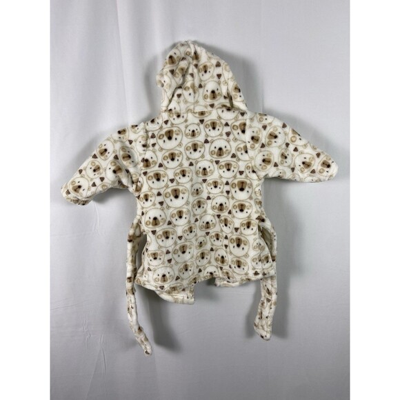 ZAK & ZOEY Toddlers Teddy Bear Barth Robe W Ears Waist Tie Plush Soft - Picture 7 of 15